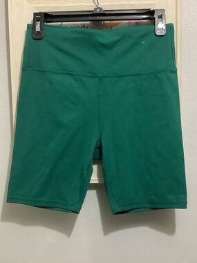Forever 21 Deep Green High Waist Bike Shorts